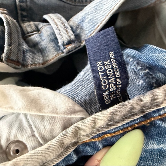 U.S. Polo Assn. Light Blue Boyfriend Distressed Jeans - Picture 7 of 8